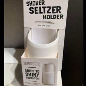Shower seltzer can holder